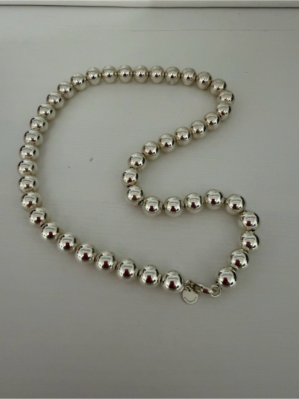 Tiffany & Co. Silver Ball Bead Necklace